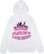 Vertabrae Printed White Clolor Hoodie | Fast & Free Shipping