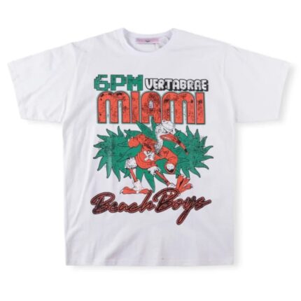 Vertabrae 6 PM Miami T-shirt White | Fast & Free Shipping