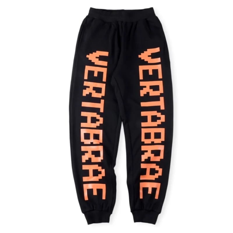 Vertabrae-Black-with-Orange-Double-Sided-Logo-Sweatpant Vertabrae Black with Orange Double Sided Logo Sweatpant | Fast & Free Shipping