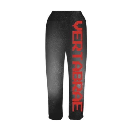 Vertabrae Black with Red Logo Sweatpant | Fast & Free Shipping