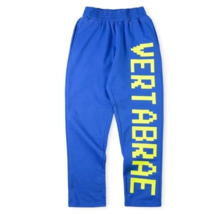 Vertabrae Blue with Yellow Color Sweatpant | Fast & Free Shipping
