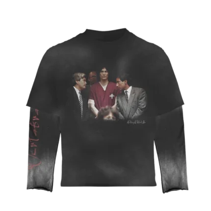 Vertabrae Double Sleve Stalker Shirt Black Color | Fast & Free Shipping