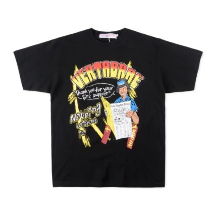Vertabrae Nothing Without it Fire T-shirt Black | Fast & Free Shipping