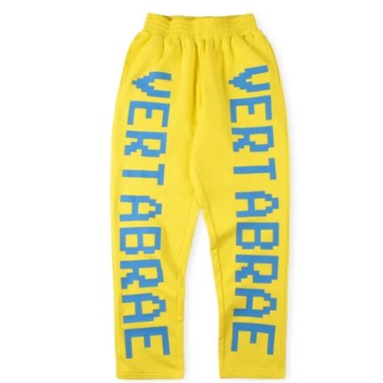 Vertabrae Double Logo Sweatpant Yellow Color | Fast & Free Shipping